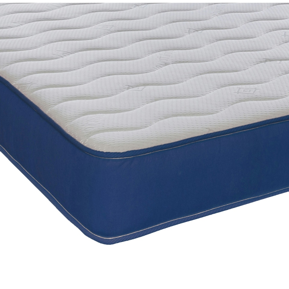image 1 of Hybrid Memory Foam & Pinna-Coil Mattress - Soft/Medium Cooltouch+ Breathable | Blue | Single