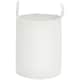 image 1 of HOMCOM 36L Laundry Hamper, Cotton Rope Laundry Basket with Handles, Collapsible Washing Bin, 38 x 45cm, Cream White