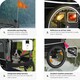 image 5 of Dog Bike Trailer - multifunctional, foldable, including reflectors, leash and flag - Grey