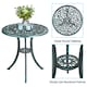 image 6 of Yaheetech 3 Piece Outdoor Bistro Set for Garden-Green | Green | Green | 1