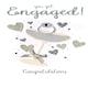 image 1 of You Got Engaged Greeting Card Hand-Finished Champagne Range Cards