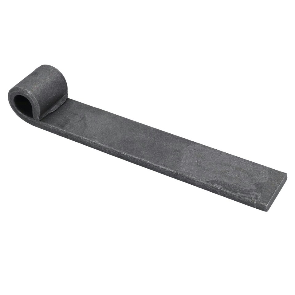 image 1 of Trailer Truck Tailgate Strap Hinge Self Colour 12.5mm Pin Weld On 150mm 10pc | Grey