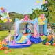 image 2 of Outsunny Bouncy Castle w Slide Water Pool Trampoline, Blower 3.6 x 1.75 x 1.8m
