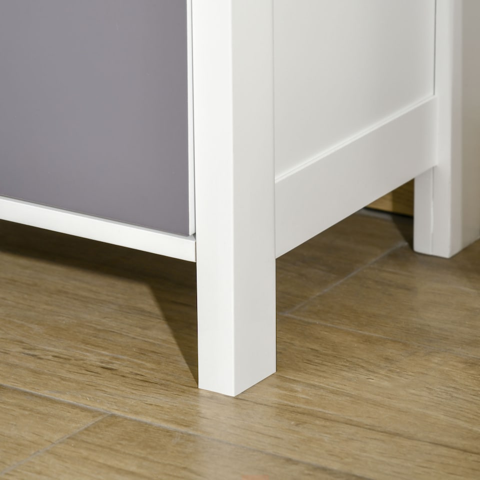 image 1 of HOMCOM Slim Storage Cabinet Organiser, Chest of Drawers, 5-Drawer Dresser with Metal Handle for Living Room, Bedroom, Blue