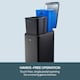 image 6 of Cooks Professional Slimline Dual Recycle Pedal Bin 50L - 2 Compartments & Soft Close Lid | Black