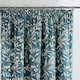 image 6 of Aviary Pencil Pleat Curtains - Blue - 229cm x 229cm
