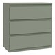 image 2 of Edmore 3 Drawer Chest in Sage Green
