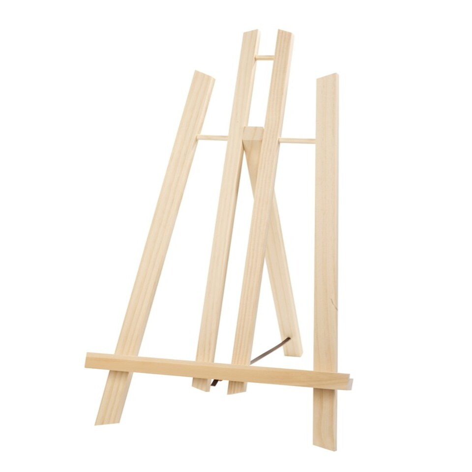 image 1 of Wooden Table Tripod Artist Easel Painting Display Portable Adjustable Folding