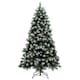 image 6 of HOMCOM 6ft Artificial Pine Christmas Tree with Pinecones, Steel Base