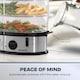 image 7 of Daewoo 9L Capacity, 3 Layer Food Steamer With Rice Bowl