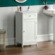 image 2 of Bath Vida Priano 1 Door 1 Drawer Freestanding Bathroom Storage Cabinet, White