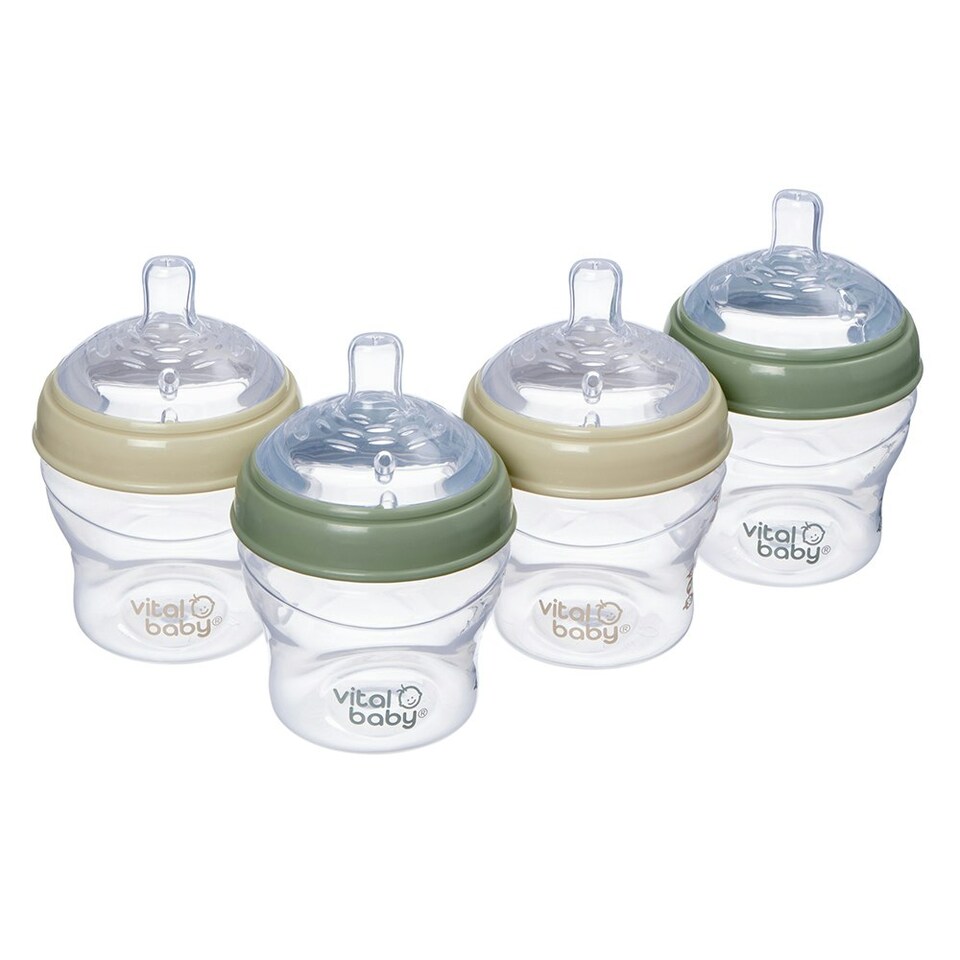 image 1 of Vital Baby Nurture breast like bottle 150ml 4pk Clear | One Size