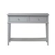 image 1 of Franklin Console Table with 2 Drawers Grey Grey | Grey