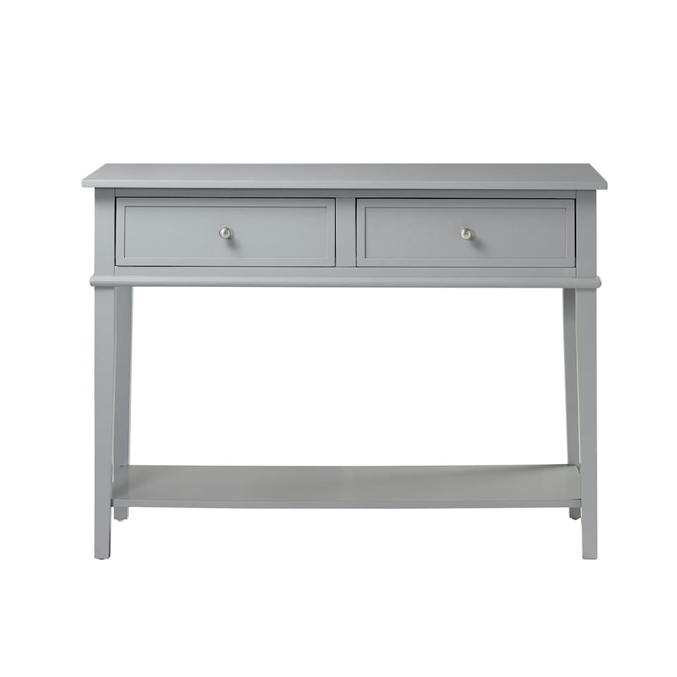 image 1 of Franklin Console Table with 2 Drawers Grey Grey | Grey