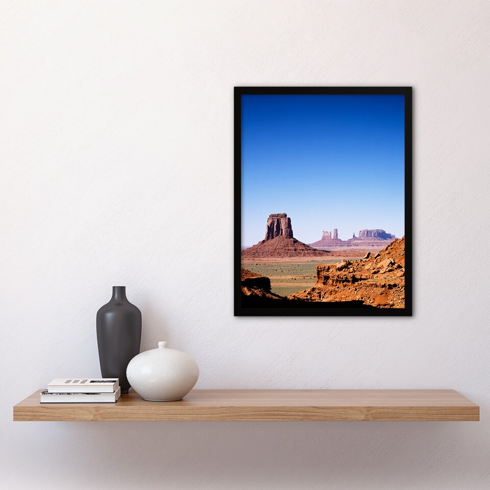 image 1 of Carol M Highsmith Monument Valley Landscape Photograph Framed Wall Art Print A3