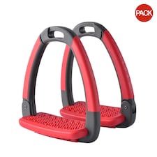 Horsena Horse Stirrup Treads (Pack of 2) - Deep Red - One Size
