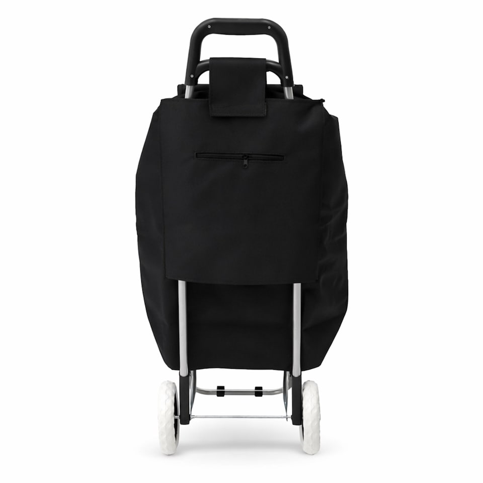 image 1 of 2 Wheel Folding Shopping Trolley Bag Cart Market Laundry | Black
