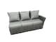 image 5 of Fimous 9 Seat Rattan High Back Corner Sofa Set Patio Coffee Table Set with 2 Big Stools Dark Grey Mixed