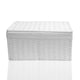 image 1 of White Paper Rope Woven Storage Xmas Hamper Basket Box with White Cloth Lining – Decorative Gift Basket for Christmas, Weddings, Parties & Home Storage