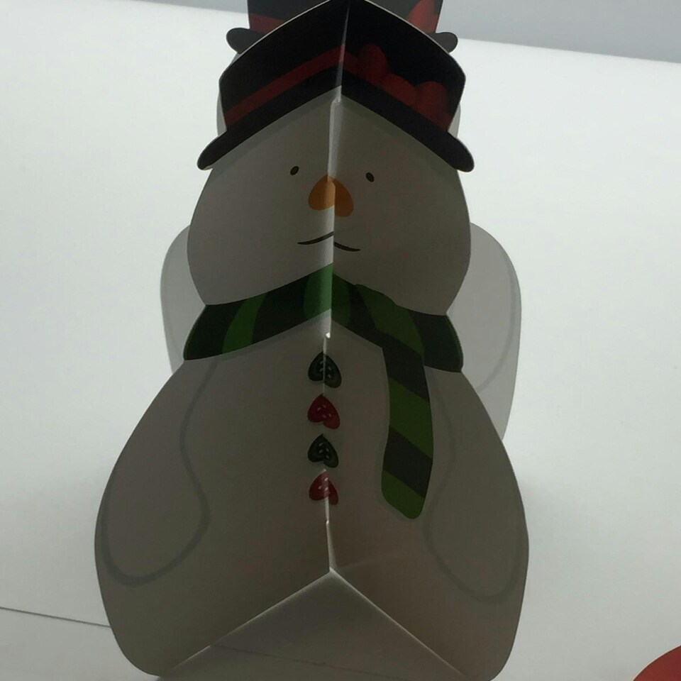 image 1 of 25cm Christmas Table Decoration Festive Centre Piece Santa Snowman Tree xmas