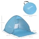 image 3 of Outsunny 2-3 Person Pop up Tent Instant Camping Tent Sun Shade Shelter Blue