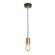 image 1 of Douille 1 Light Ceiling Pendant Black, Brass, E27