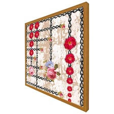 Flowers & chains (Picutre Frame) Brown | Oak | L
