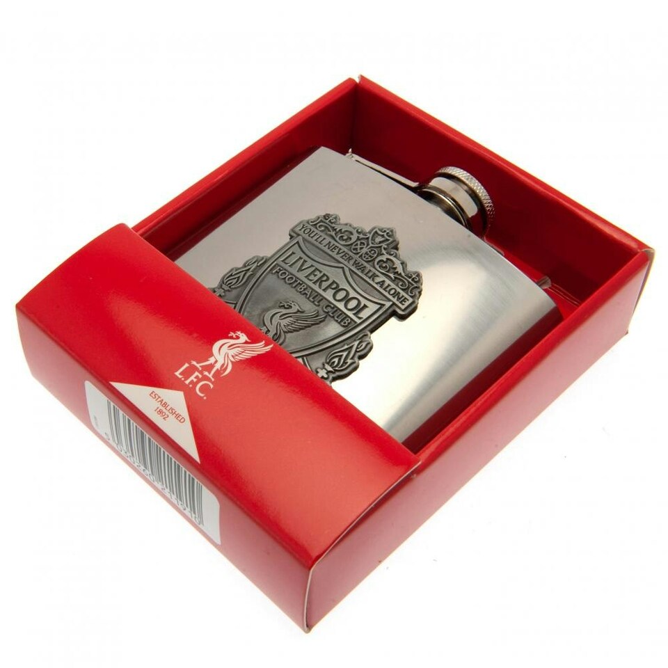 image 1 of Liverpool FC Hip Flask - Silver - One Size
