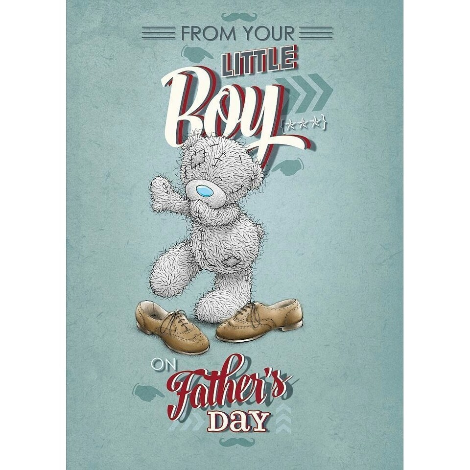 image 1 of From Your Little Boy Me to You Bear Fathers Day Card