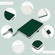 image 5 of Notes London A5 Italian Styled Moretti Notebook Green