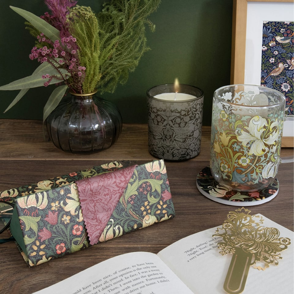 image 1 of Portico Designs William Morris Golden Lily Foldable Glasses Case