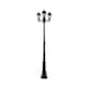 image 1 of ValueLights Mayfair 3 Way Black Outdoor Lamp Post Light | Black