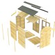 image 2 of 7 x 12 Feet Apex Shed - Single Door Without Windows - Wood - L358 x W214 x H217 cm Brown