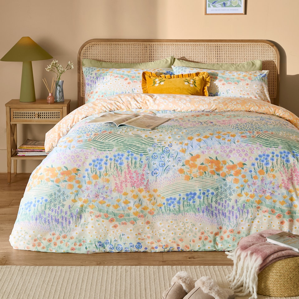 image 1 of Furn Florin Reversible Duvet Cover Set | Multi | Multicolour