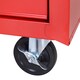 image 8 of DURHAND 5-Drawer Lockable Tool Storage Cabinet with Wheels, Handle, 2 Keys, Steel Home Work DIY Workshop Chest, Garage Equipment Trolley, Red