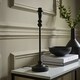 image 1 of ValueLights Maggie Black Metal Candlestick Slim Table Lamp Base