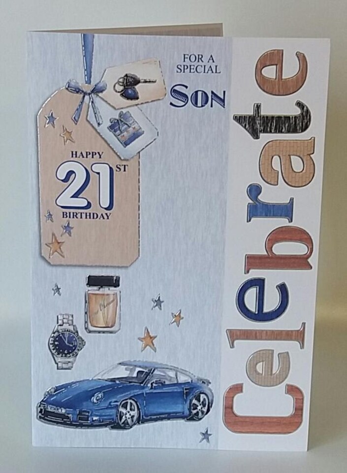 image 1 of For A Special Son Happy 21st Birthday card