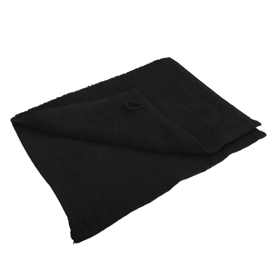 image 1 of SOLS Island Guest Towel (30 X 50cm) - Black - One Size Black | One size