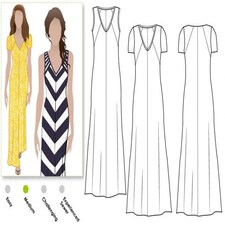 Style Arc Jacinta Dress Paper Sewing Pattern – Women’s Dress, UK Sizes 18–30, Intermediate