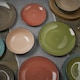 image 7 of Coloured Stone Glazed Ceramic Dinnerware Crockery Plates Bowls Set | Multi | Multicoloured | 2 Sets (24 Pcs) | 24