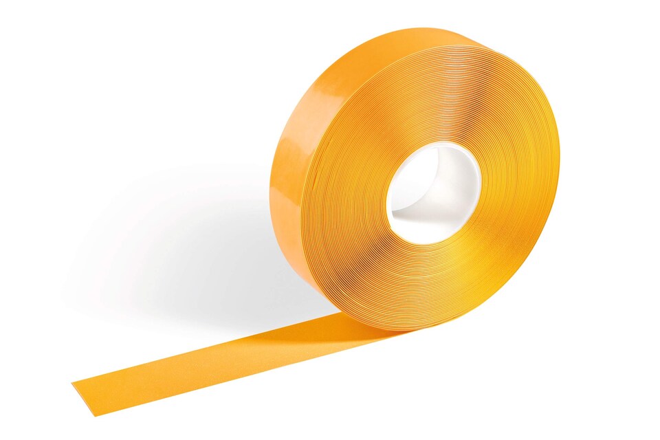 image 1 of Durable DURALINE Slip-Resistant Floor Marking Tape | 50mm x 30m | Yellow | Yellow