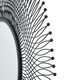 image 2 of Rio Large Wire Mirror - Glass - L5 x W109 x H109 cm - Black Black