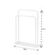 image 3 of Showerdrape Aspen Freestanding White Towel Storage Stand | White | Large