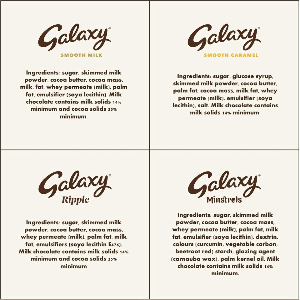 image 1 of Galaxy Variety Chocolate Hamper Gift Box