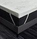 image 4 of Ezysleep Super Soft Bamboo Bounce Back Foam Mattress Topper - 10cm | White | White