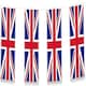 image 1 of Union Jack Flag Party Bunting 10m with 20 Square Flags