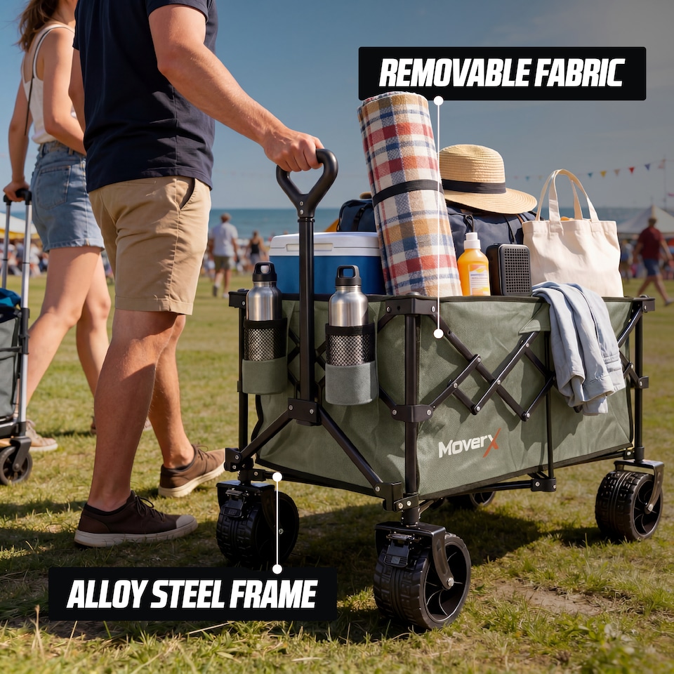 image 1 of MoverX 200L/150kg Premium Camping Trolley / Festival Wagon