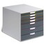 image 4 of Durable VARICOLOR Desktop Organiser 7 Drawer Colour Coded Modular Storage | A4+ | Grey