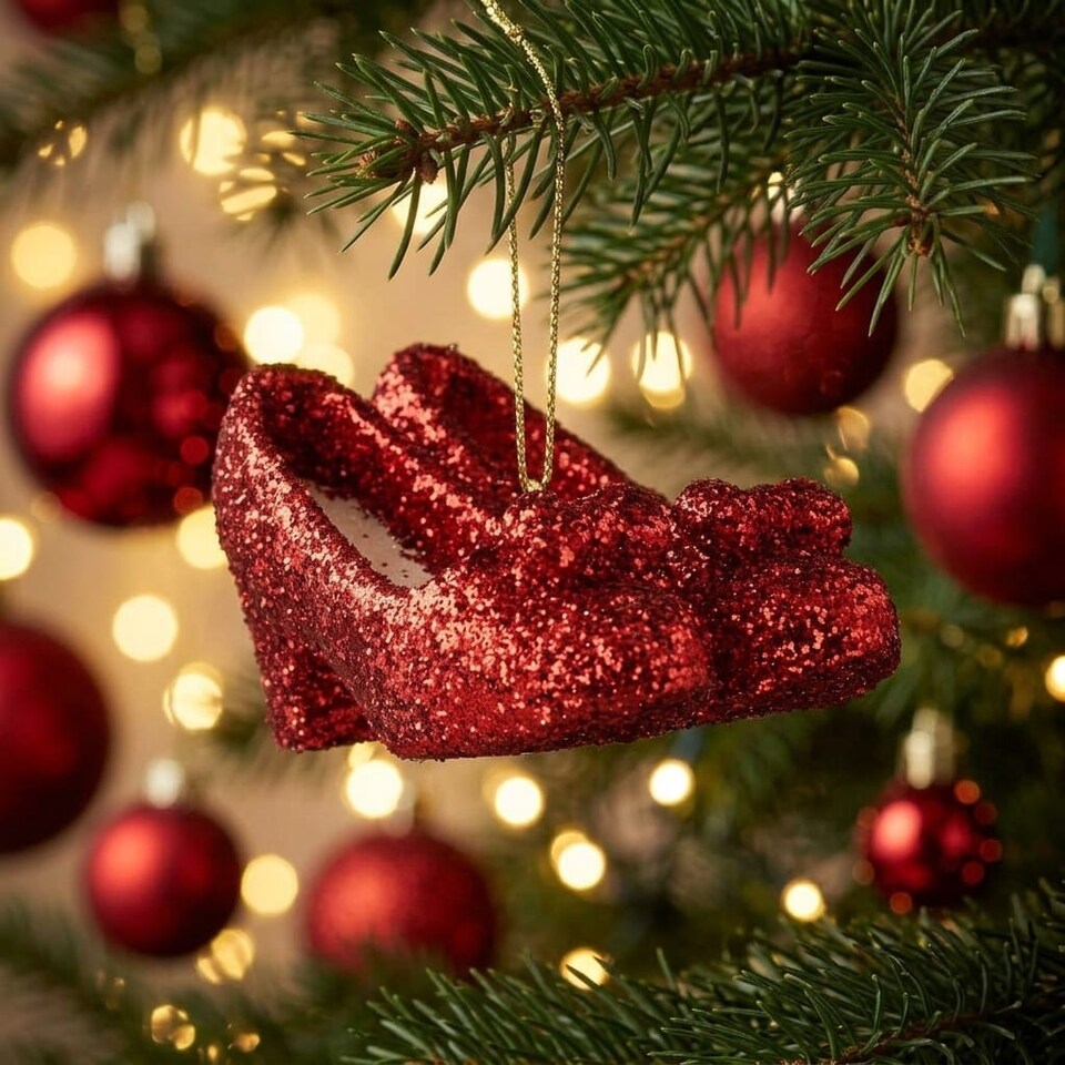 Ruby Slippers Diy Gisela Graham Wizard of Oz Red Ruby Slippers Christmas Tree Decoration ...