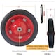 image 8 of Replacement 13" x 3" Puncture Proof / Solid Wheelbarrow Wheel With Axle